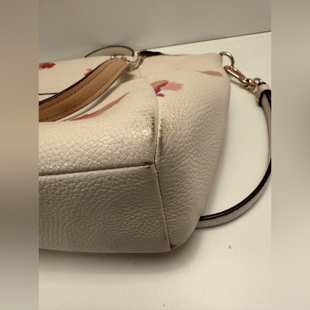 Coach Prairie Satchel with Pop Floral Print in Gold/Chalk Multi - Picture 7 of 9